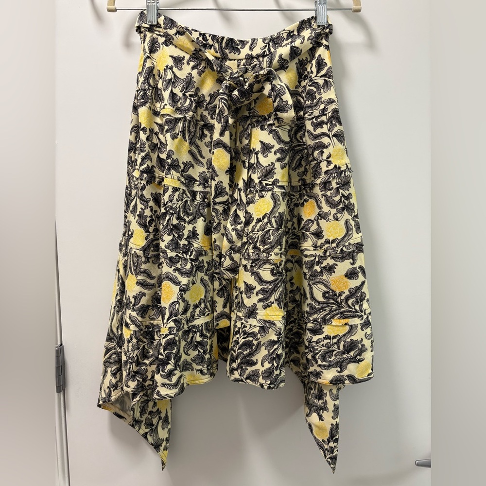 Proenza Schouler Asymmetic Hem Floral Midi Skirt Size 2 NWT - Picture 4 of 14